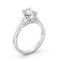 thumbnail image 2 of Ethan Jewel Emerald Cut Excellent 1.8 Ct Moissanite Ring For Women's - 14K White Gold Plated Moissanite Ring - Solitaire Wedding Prong Set Rings for Women's - Daily Wear Fine Jewelry, 2 of 3