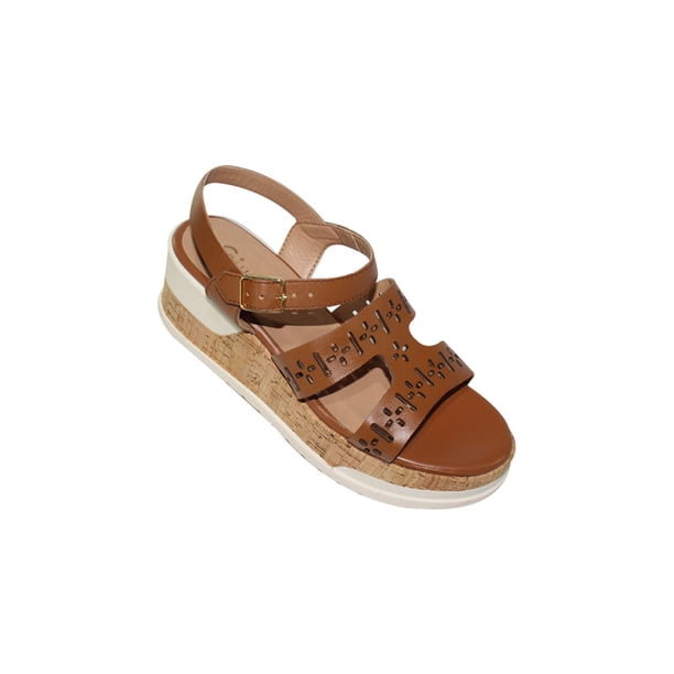 SANDALIA PLATAFORMA PULSERA CASUAL VESTIR GIUSTO MUJER DAMA COLONIAL CAFE 14002 LEON 14002p