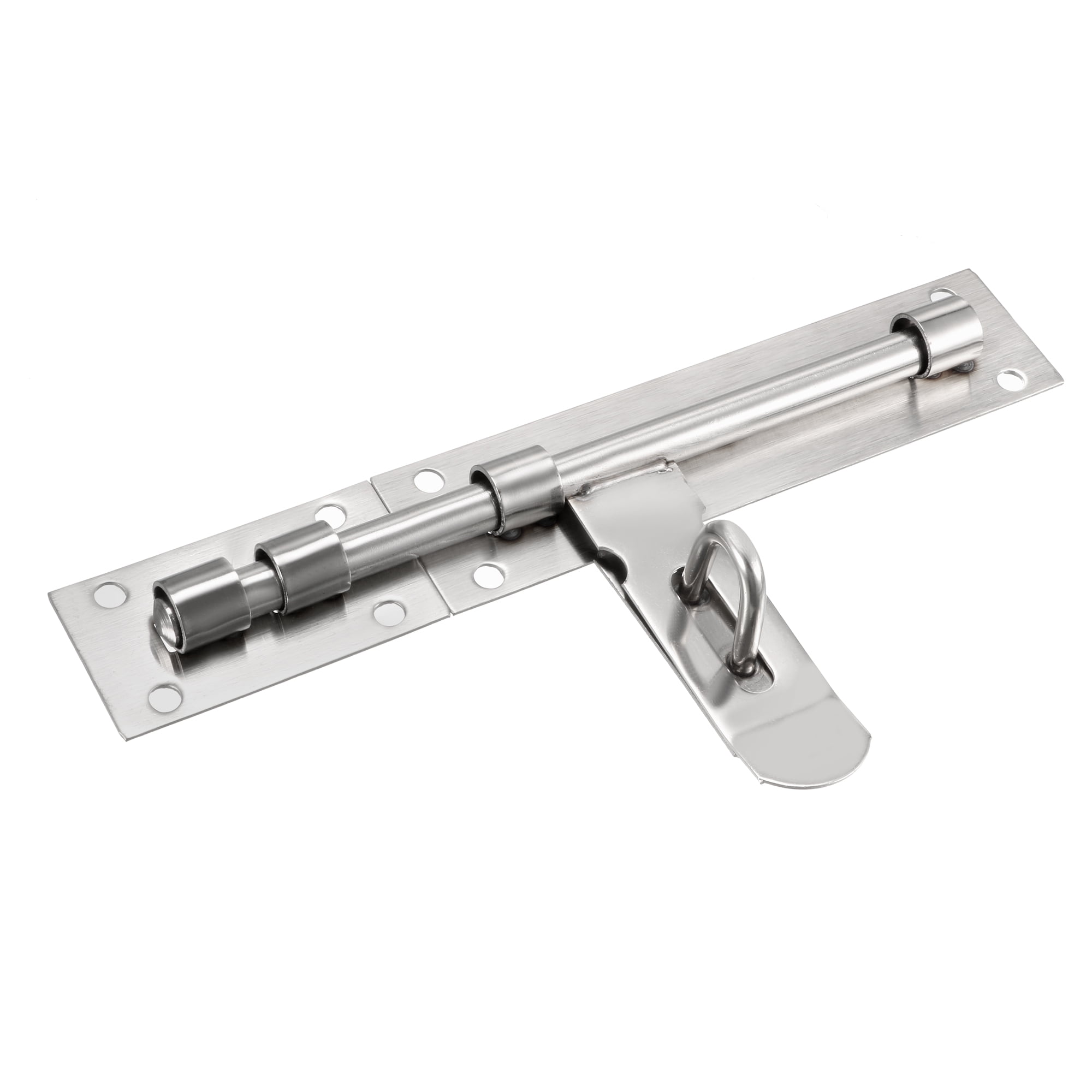 Sliding Bolt Gate Latch, 10" Stainless Steel Door Hasp with Padlock