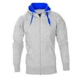 thumbnail image 3 of WAENQINLA Mens Zip Up Hooded Sweatshirts Casual Long Sleeve Sweatshirts Fall Patchwork Athletic Workout Hoodie Sweatshirts with Pockets, 3 of 4