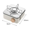 thumbnail image 5 of Ettsollp Outdoor Camping Stove Stainless Steel Gas Valve Propane Burner Stove Portable Butane Stove for Camping BBQ Picnics Hiking Backpacking Home Outdoor Cooking Equipment, 5 of 7