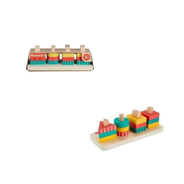Juguete para Bebés Fisher Price Clasificador de Formas de Madera