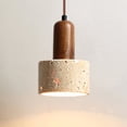 thumbnail image 3 of Lámpara Colgante Japonesa de Mármol Amarillo con LED para Mesa, Estilo Nórdico, Estilo Wabi Sabi, Travertino, para Mesita de Noche, Restaurante, Pasillo, Decoración., 3 of 5