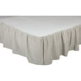 thumbnail image 6 of VHC Brands Hatteras Seersucker Ticking Striped Cotton Americana Split Corners Gathered Queen Bed Skirt, 60x80x16, Denim Blue, 6 of 6