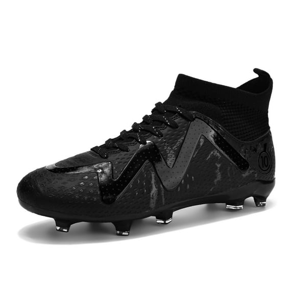 ChiVerve Men's High Top Soccer Shoes AG Long Spikes Adult Football Shoes Lightweight Professional Athletic Training