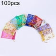 thumbnail image 1 of POINTERTECK 100Pcs Sweet Heart Print Drawstring Candy Bag Wedding Party Gift Jewelry Pouch, 1 of 10