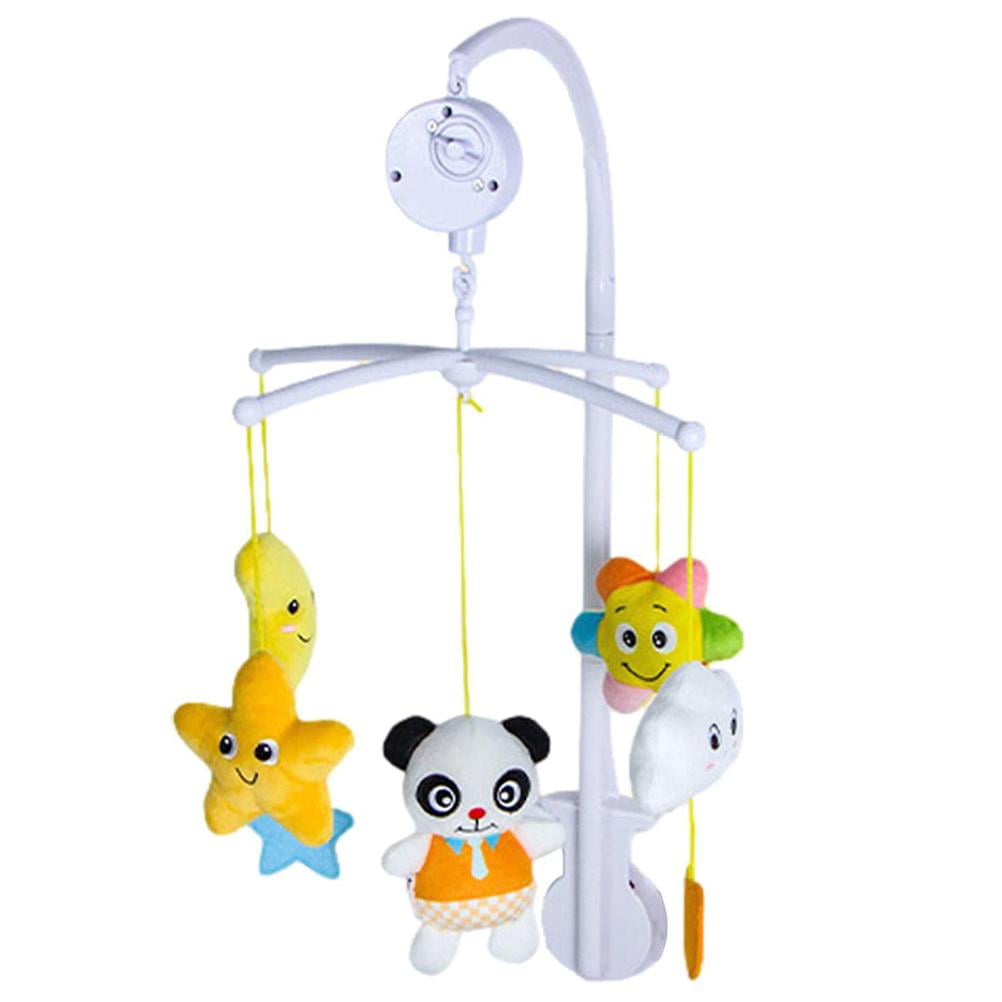 WREA Baby Crib Toy Hanging Bed Bell Rotating Baby Cot Mobile with Cartoon  Doll Gift for Babies 