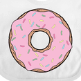 thumbnail image 4 of Inktastic Pink Donut with Sprinkles Boys or Girls Baby Bib, 4 of 4