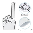 thumbnail image 4 of Uxcell Giant Foam Finger 18 Inch, EVA DIY Blank Foam Hand Cheerleading Fingers for Celebration Sports Games Party, White, 4 of 5