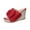Red Wedges Shoes for Women, variant on Hopeusnice Wedges Shoes for Women Soft Non-Slip Breathable Women's Wedges Shoes Open Toe Wedge Heel Flock Materials Summer Shoes Trendy Roman Comfortable Walking Shoes Black 38