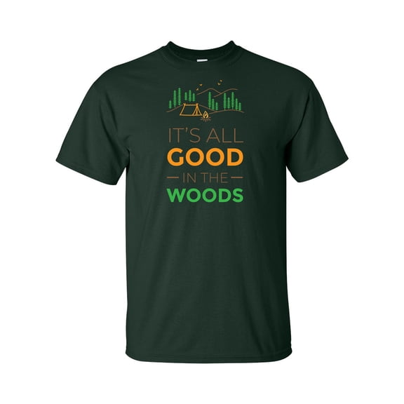 Men's It's All Good in the Woods Short Sleeve T-shirt-Forest-xxxl