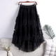 thumbnail image 2 of Falda corta por delante y larga por detrás con malla y volantes para mujer - Poliéster, talla única, diseño de cola de golondrina, perfecta para fiestas y ocasiones informales, 2 of 3