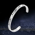 thumbnail image 4 of Personalized Gift Star Moon Sun Trend Luminous Opening Adjustable C Bracelet, 4 of 7