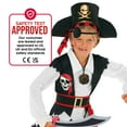 thumbnail image 4 of Morph Boys Red Pirate Costume Hat Toys Kids Buccaneer Captain Halloween Halloween Red L, 4 of 6