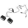 thumbnail image 3 of 2X Altavoces Portatiles USB 2.0 Altavoces Estereos con Cable Mini Computadora para Computadora Portatil de Escritorio PC Portatil MP3 MP4 3.5mm AUX IN Negro, 3 of 5