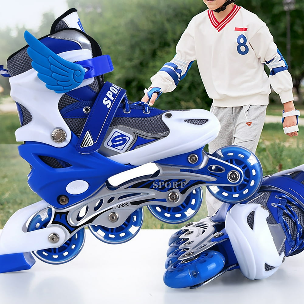 Boys and Girls Adjustable Inline Skates with Light up Wheels,Fun
