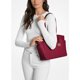 thumbnail image 4 of Michael Kors Bolso Tote Mediano Marilyn de Piel Saffiano para Mujer, Color Cereza 35F5G6AT2L-Cherr, 4 of 5