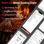 ThermoPro TP920W 650FT Wireless Bluetooth Meat Thermometer with Dual Probes for Oven Grilling BBQ