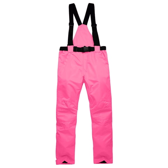 OWMEOT Men's Waterproof Snow Ski Pants Insulated Warm Winter Outdoor Snowboard Bibs with Suspenders