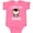 Hot Pink, variant on Inktastic I Love My Mama with Cute Penguin and Hearts Girls Baby Bodysuit