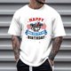 thumbnail image 1 of Tops para hombre, blusas y camisas de cuello redondo y manga corta para hombre, tops casuales de cuello redondo y manga corta con estampados especiales para hombre., 1 of 5