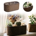 thumbnail image 1 of Tong Natural Wicker With Liner Handwoven For Indoor And Outdoor Use Perfect For Home Cottage & Garden, 1 of 6