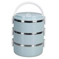 thumbnail image 3 of Cylinder Lunch Container, Vent Silicone Sealing Ring Bento Box Stainless Steel  for Outdoor for School Single Layer,Three Layers,Four Layers, 3 of 7