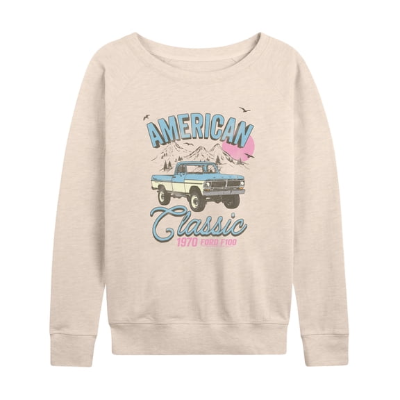 Ford - F100 American Classic - Women's French Terry Long Sleeve Pullover