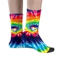 thumbnail image 4 of Jamsmile Women Crew Socks Tie Dye Print Everyday Comfort Casual Breathable Athletic Crew Socks, 4 of 5