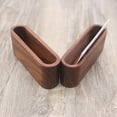 thumbnail image 7 of KALLORY Walnut Wood Card Display Case Brown 1-Pack Organizer Box for Storage and Presentation, 7 of 7