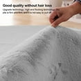 thumbnail image 5 of iLieber Faux Rabbit Soft Fluffy Fur 3x5 Gray Area Rug,Washable Rugs Bedside Rug Plush Rug Nursery Rug for Living Room Bedroom Teen Room, 5 of 6