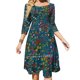 thumbnail image 1 of Vestido de verano elegante con cuello halter y espirales de encanto para mujer, 1 of 6