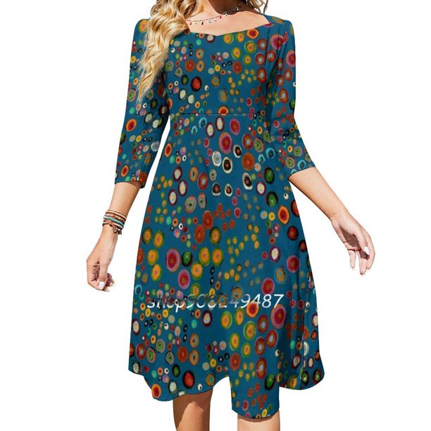 Vestido de verano elegante con cuello halter y espirales de encanto para mujer