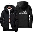 thumbnail image 3 of Chaqueta de hombre VStrom Nueva chaqueta de aviador cortavientos informal para hombre Chaqueta fina impermeable para exteriores de primavera y otoño para hombre, 3 of 4