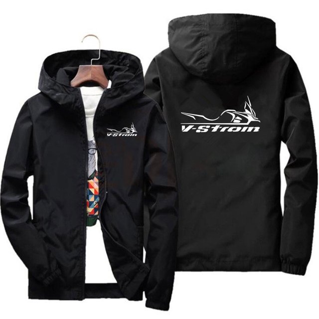Chaqueta de hombre VStrom Nueva chaqueta de aviador cortavientos informal para hombre Chaqueta fina impermeable para exteriores de primavera y otoño para hombre