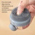 thumbnail image 4 of Cepillo de prensa para fregar la cabeza cepillo de champú ergonómico de limpieza profunda para masaje del cuero cabelludo para baño ANGGREK Otros, 4 of 8