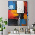 thumbnail image 4 of Abstract Geometric Block Decor Art/Canvas Painting， Suitable for Decorating Living Room， Bedroom， Office， Hotel， Dining Room， Hallway， Study Room， Apartment， Gallery and Business Space., 4 of 8
