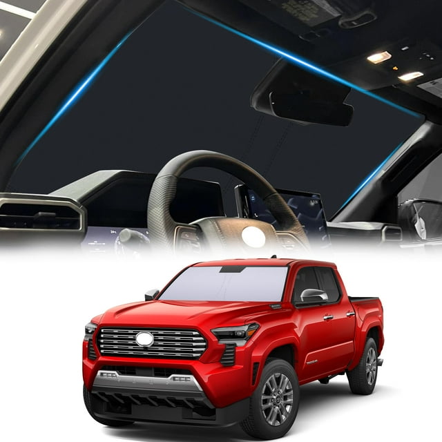 Pantalla parasol para parabrisas JDMCAR para Toyota Tacoma 2024-2026