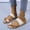 Beige, variant on WIZUTIZ Womens Shower Shoes Athletic Soft Slip on Sandals Women Summer BOHO Jeweled Shiny Shower Shoes Slippers BOHO Knitted Beach Slide Sandals Indoor with Arch Support Slide Sandals
