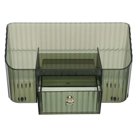 OUNONA Vanity Organizer Multi-Functional Makeup Organizer Drawer Clear Vanity Storage Box Storage Bins for Dresser Countertop and Bathroom Vanity