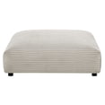 thumbnail image 6 of Solace Modular Corduroy Upholstered Ottoman in Almond, 6 of 7