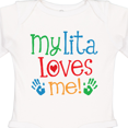 thumbnail image 4 of Inktastic My Lita Loves Me Grandchild Boys or Girls Long Sleeve Baby Bodysuit, 4 of 5