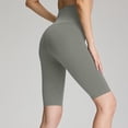 thumbnail image 4 of AHTJRT High Waist Capri Pants for Women Stretch Tummy Cotnrol Buttery Soft Knee Length Leggings Workout Active Dance Yoga Bottoms Green#03 XXL, 4 of 6