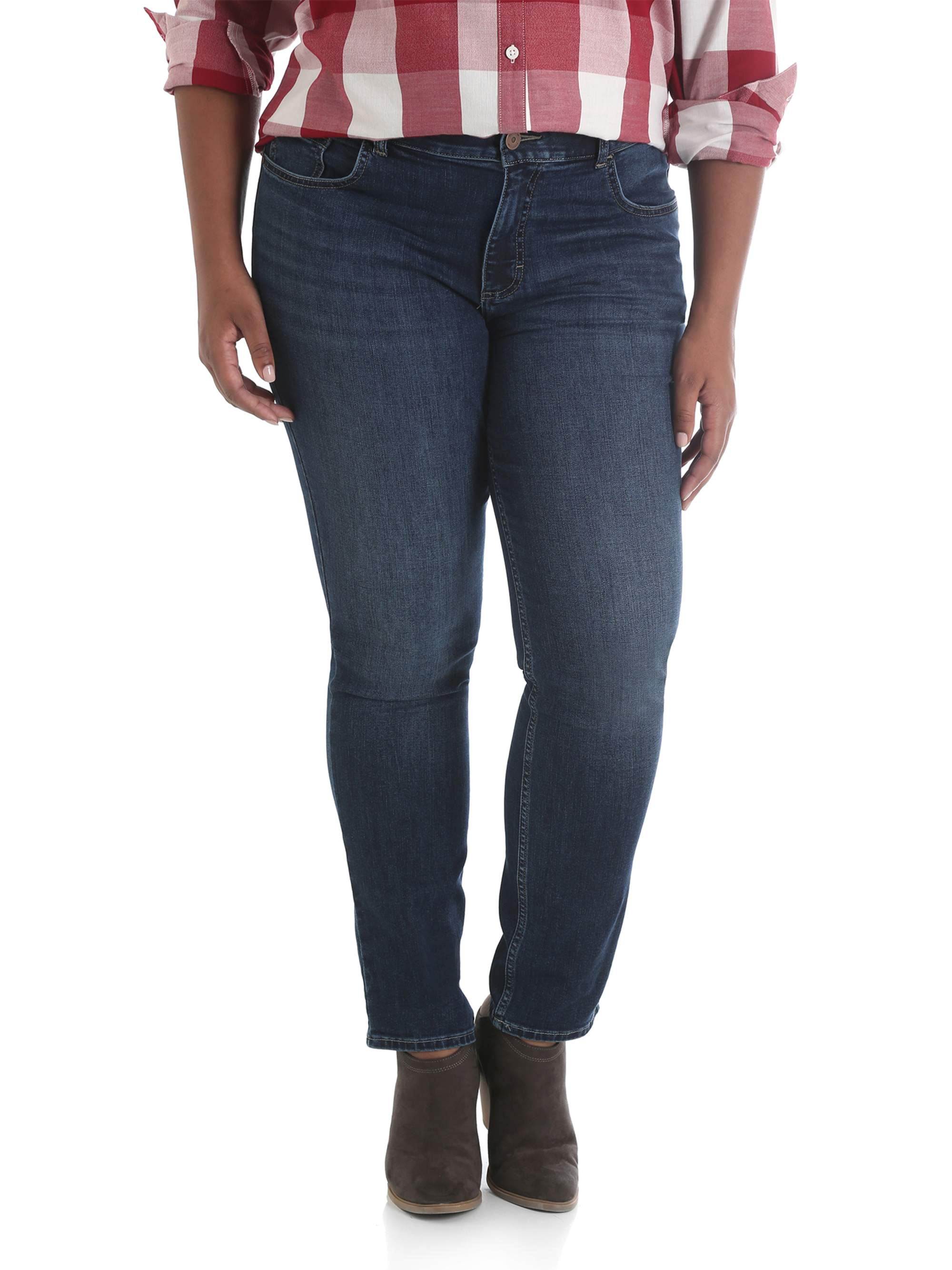 lee mid rise straight jeans