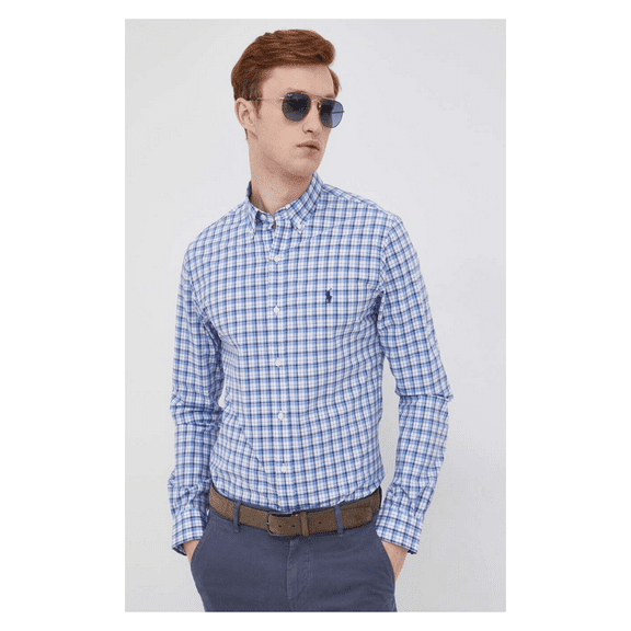 Polo Ralph Lauren Men's Classic Fit Long-Sleeved Checked Shirt, S.