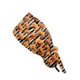thumbnail image 2 of Womens Halloween Print Ponytail Scrub Hats Breathable Nurse Surgical Caps, 2 of 6