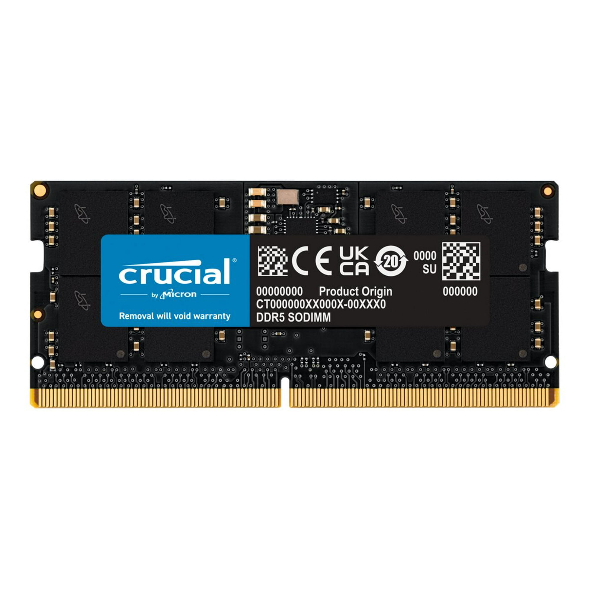 Crucial メモリ 16G DDR5 4800MT CT16G48C40S5 Crucial CT16G48C40S5 DDR5-4800 16GB CL40 SODIMM Laptop Memory