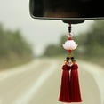 thumbnail image 6 of funtasica Car Rearview Mirror Charm Pendant ,Automotive Accessories Auto Interior Dangle, Universal Car Hanging Decoration for Truck Dark red, 6 of 8