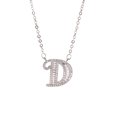 thumbnail image 3 of Guodhu Silver Plated Initial Necklace for Women Letter Necklace with Letter A to Z Cystal Initials Choker Pendant Necklace Round Diamond Fancy Letter Necklace Gift for Mother And Daughter, 3 of 3