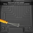 thumbnail image 3 of Uposao Set of 4 Floor Mats Black TPE Rubber Liner Compatible for 2016-2022 Honda Pilot 8 Passenger, 3 of 10